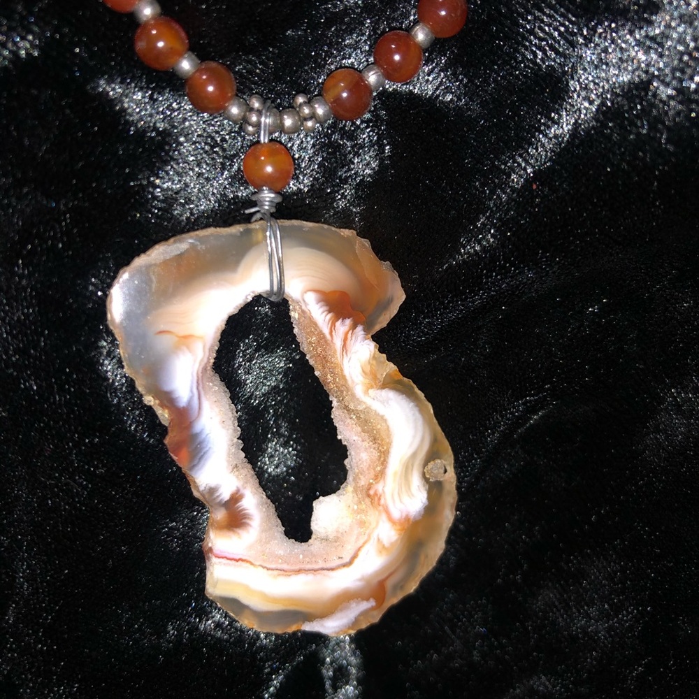 Geode necklace